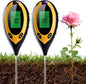 2 Pack 4-in-1 Soil pH Tester Digital, Soil pH/Water/Sunlight/Temp Moisture Meter for Indoor/Outdoor Plants, Backlight LCD Display Soil Thermometer Test Kit for Garden Nutrients