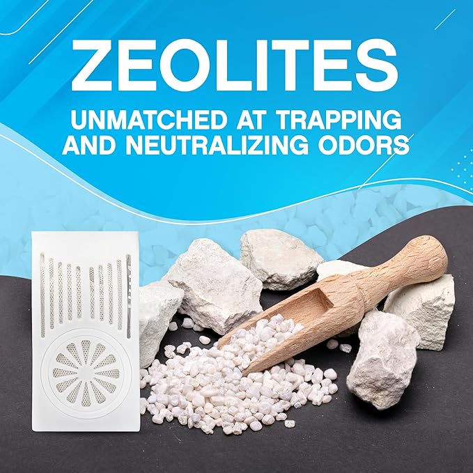 NonScents Refrigerator Deodorizer – Odor Eliminator for Fridge & Freezer – Outshines Baking Soda & Deodorizer with Activated Charcoal – Unscented & Long-Lasting, Freshen Refrigerator (4-Count)