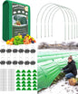 NEW Plant Covers Freeze Protection Kit,10x33FT 1.3 oz/yd² Frost Blanket,36 Hoop,12 Peg,Reusable Garden Bed Covers for Winter,Greenhouse Tunnel,Snow & Pest Protection for Outdoor Plant & Raised Bed