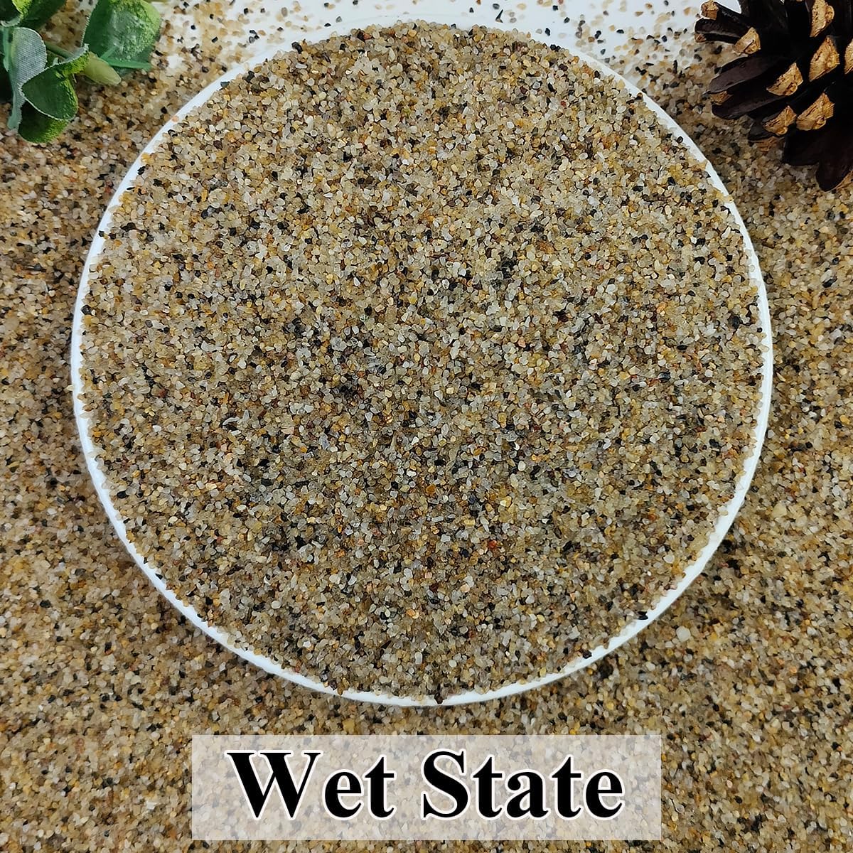 5lbs Aquarium Gravel, 1/16"(0.6-1.2mm) Natural River Rocks Succulent Cactus Pea Gravel for Plants, Fish Tank, Decorative Pebbles for Gardening, Flower Pots, Vase Fillers, Landscaping