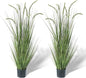 KOL 4ft 2-Pack Artificial Veronica Spiked Speedwell Grass, 47in Faux Veronica Spicata Flower, Tall Fake Reed Grasses for Home Office Garden Wedding Decor, Indoor Outdoor Plants, UV-Resistant