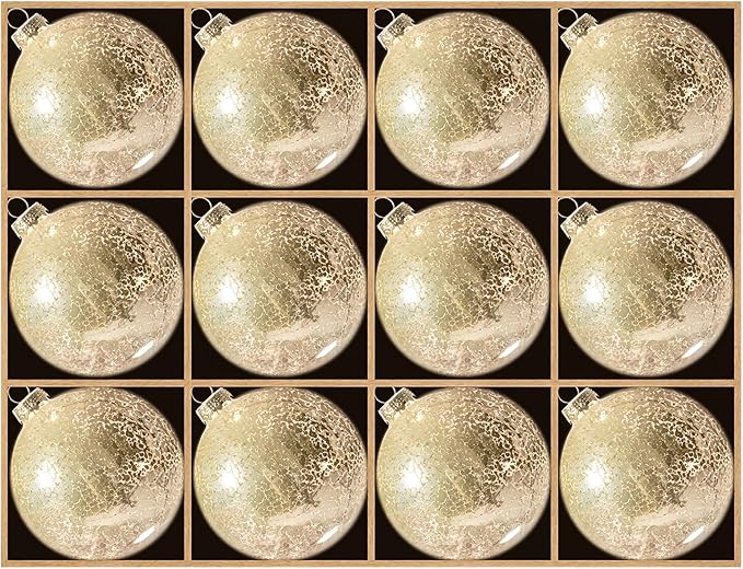 DN DECONATION Christmas Decorations Gold Mercury Glass Ball Ornaments Set of 12, 3.14” Matte Christmas Balls for Xmas Tree Decorations, Holiday Party Decor, Wedding Anniversary Ornament Gift