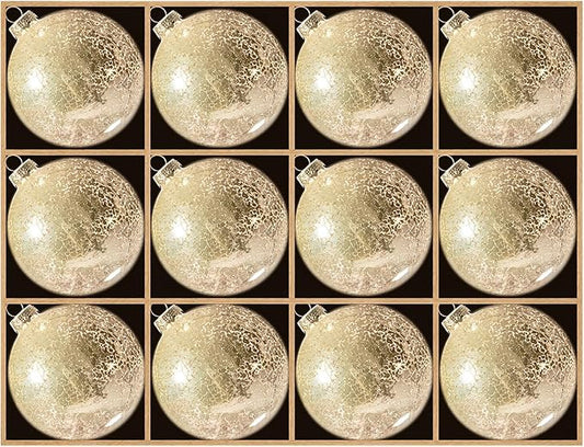 DN DECONATION Christmas Decorations Gold Mercury Glass Ball Ornaments Set of 12, 3.14” Matte Christmas Balls for Xmas Tree Decorations, Holiday Party Decor, Wedding Anniversary Ornament Gift