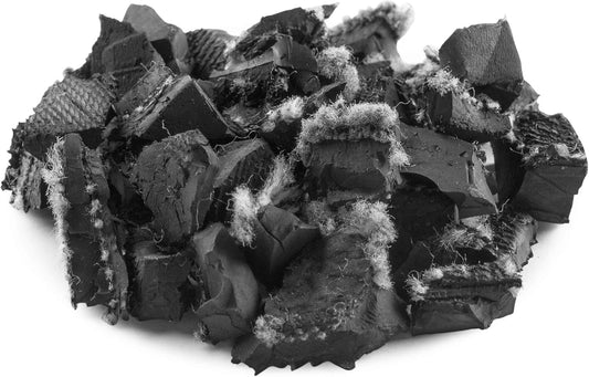 Playsafer Rubber Mulch Nuggets Protective Flooring for Playgrounds, Swing-Sets, Play Areas, and Landscaping (1,000 LBS - 39 CU. FT., Natural Black (Unpainted))
