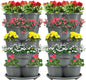 VIVOSUN 2-Pack 5 Tier Vertical Gardening Stackable Planter for Strawberries, Flowers, Herbs, Vegetables, Grey