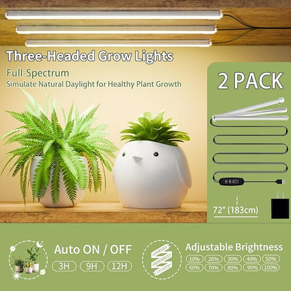 Plant Stand Indoor with Grow Light - 2 Pack Tall Indoor Plant Shelf, 62" Corner Plant Holder, 8 Tiered Large S-Shape Flower Multiple Display Shelf for Home, Office