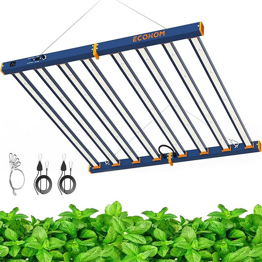 LED Grow Light, 1000W Grow Lights for Indoor Plants, Full Spectrum Growing Light Plant Foldable & Hanging Growing Lamps, Daisy Chain Dimmable Grow Lamp, Commercial for 6x6ft Coverage in Grow Tent