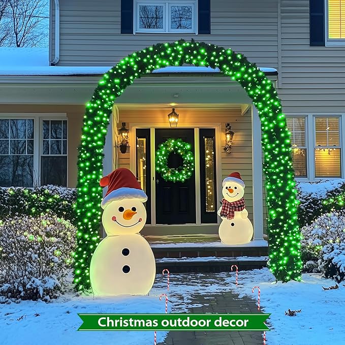 JMEXSUSS 250 LED Green String Lights - 91.5ft Christmas Lights Outdoor Waterproof, 8 Lighting Modes, Connectable Christmas Tree Light for Yard Patio Party Halloween Christmas Decorations