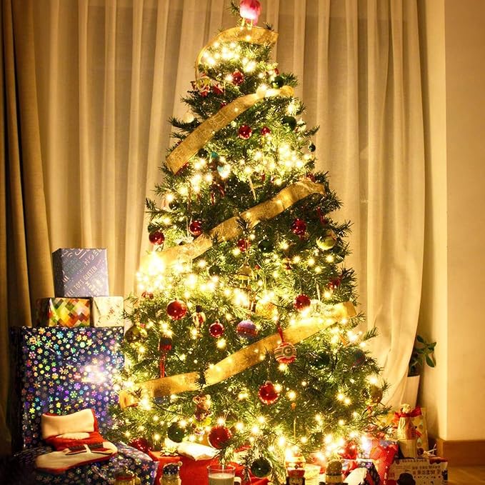 Christmas String Lights End-to-End Plug 8 Modes 108FT 300 LED IP55 Outdoor Waterproof UL Certificated Indoor Fairy Lights Garden Wedding Christma Trees Parties Decoration