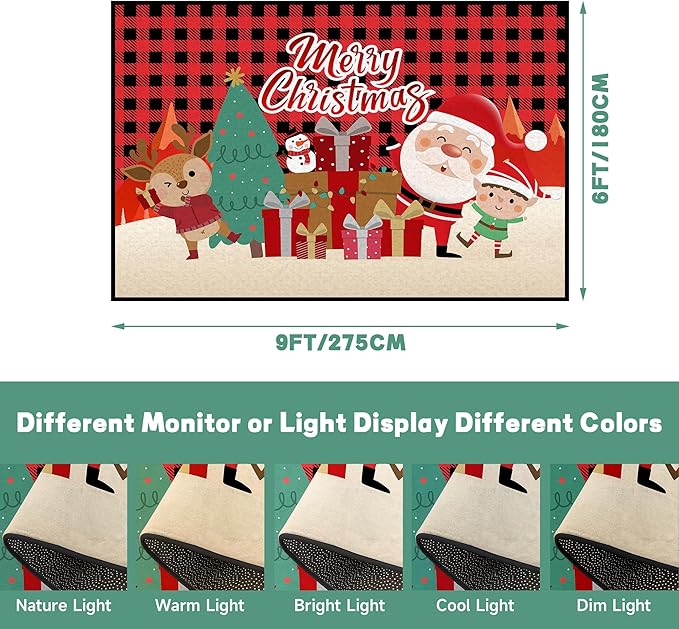 Christmas Large Area Rug 6' x 9' Living Room Rug Machine Washable Rugs Carpet Indoor Door Mat Non-Slip Snowflake Rug for Bedroom Kitchen Dining