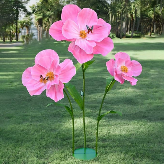 5.8 Ft Giant Artificial Flowers for Decoration,Large EVA Flower Decor,Wedding Arrangements, Birthday Party Banquet Background,Hotel,Office,Window Display(Pink)