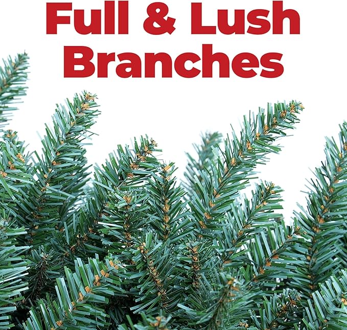 Christmas Tree 7ft Premium Hinged Blue Spruce Artificial Christmas Tree, Xmas Tree Unlit Full Christmas Trees,2368 Branch Tips