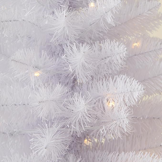 Pre-Lit Artificial Christmas Tree 4Ft, Battery Operated Desktop Xmas Tree with 70 LED 210 Branch Tips Mini Christmas Tree Decoration Indoor Outdoor