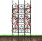 80" Garden Trellis for Climbing Plants, Kalolary Screen Plant Trellis Frame for Potted Plants Rustproof Plant Support Thicken Cucumber Trellis Grow Support for Vines Flowers Vegetable Indoor Outdoor