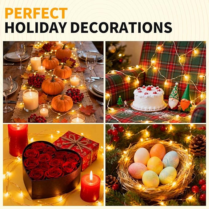 300 LED Christmas Lights 98 ft Christmas Tree Lights 8 Modes Plug-in with Memory Function White String Light for Bedroom Xmas Tree Wreath Patio Party Spring Outdoor Decorations