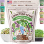 Seedboy Organic Sprouting Seeds - Immune System Booster Blend - Non-GMO, USA Grown - Broccoli, Purple Radish, Alfalfa - Makes 8 Quarts of Sprouts, 24 Servings (8 oz) (Immune System Booster Blend)