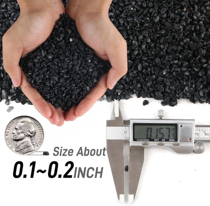 45lb Black Cactus Pea Gravel Rocks,1/4 Inch Pebbles for Indoor Plants, Natural Succulent Rock and River Rocks Decorative for Aquariums, Vases, Outdoor Gardening, Top Dressing for Potted Plants