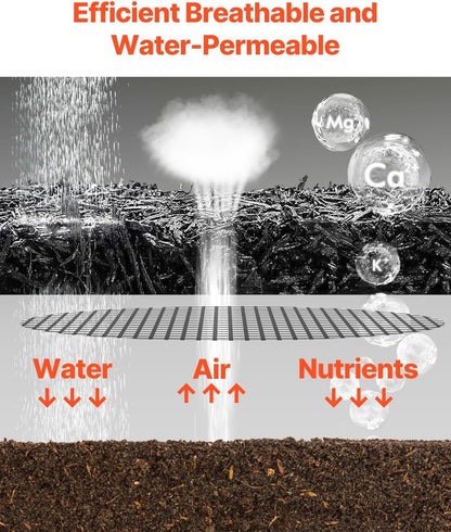 VEVOR Recycled Rubber Mulch Mat 120 x 4.5 in,Permanent Rubber Mulch for Landscaping, Black Mulch Garden Edging Border for Plants, Vegetables & Flower Garden Barrier