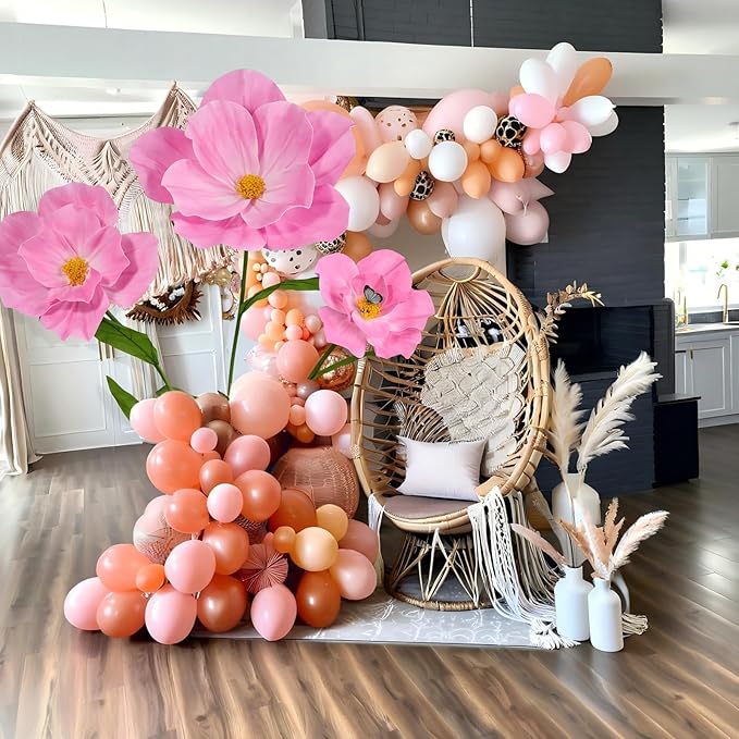 5.8 Ft Giant Artificial Flowers for Decoration,Large EVA Flower Decor,Wedding Arrangements, Birthday Party Banquet Background,Hotel,Office,Window Display(Pink)