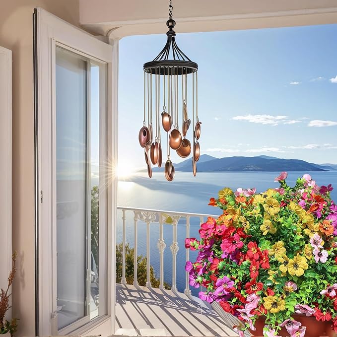 SHIAWASENA Realistic Outdoor Fake Plants Flowers, Artificial Flowers, UV Resistant, 12 Bundles Faux Silk Colorful Violet Flowers Bouquet with Eucalyptus