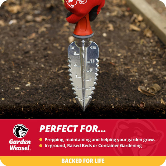 Garden Weasel 3-Piece Hand Tool Combo Set | Trowel, Transplanter and Cultivator | Heavy Duty Lawn and Garden Set, Digging, Planting, and Weeding | 91370-Q