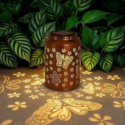 Gifts for Women Men Butterfly - Solar Lights Outdoor Garden Decor for Outside, Solar Lantern Outdoor Waterproof for Outdoor Decor, Pathway, Yard, Patio Landscape Lighting
