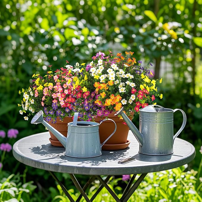 Outdoor Artificial Flowers UV Resistant & Fade Proof, 12 Pack Realistic Fake Flowers for Garden, Patio, Lawn Decor - Weatherproof Plastic Plants(Mix)