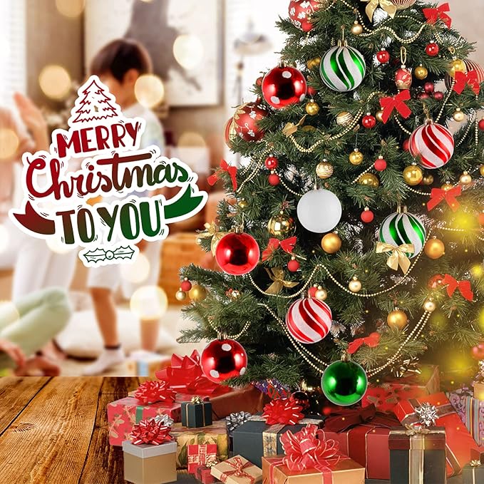 Christmas Balls Ornaments for Xmas Tree- 30Pcs Shatterproof Christmas Tree Decorations, 2.36" Hanging Balls Muti-Color Xmas Ball Ornaments Set for Holiday Party Decoration Perfect Super Bulbs