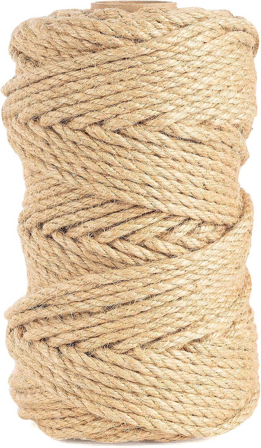5mm Jute Twine,197 Feet/60M Twisted Jute Rope, Garden Twine, Heavy Duty and Thick Twine Rope, Garden, Arts & Crafts, Home Decor, Packaging Braided