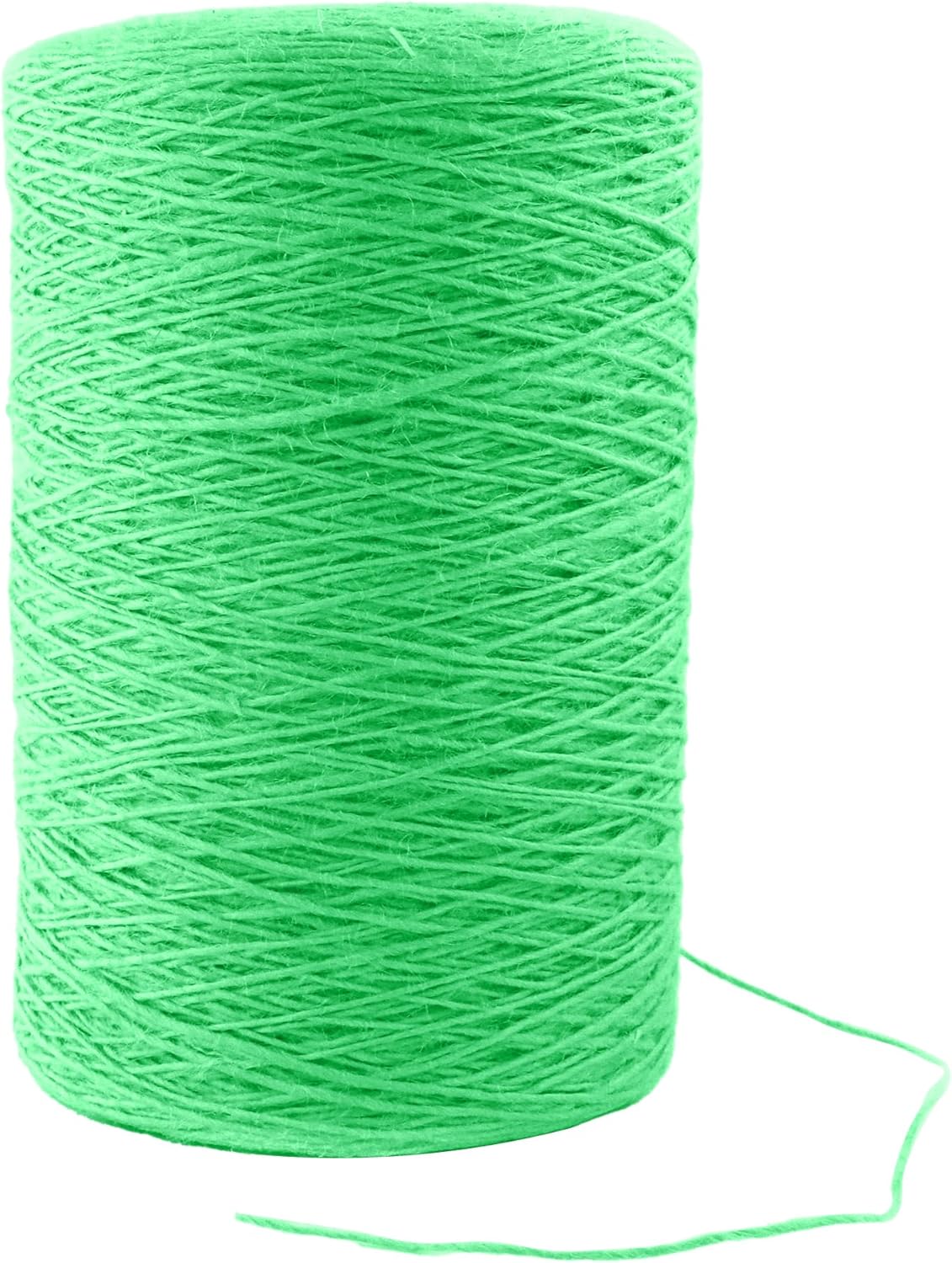 1mm x 2500 Feet Light Green Jute Rope, Twine for Gardening Tomato Climbing Plant Tie Floristry Crafts Gift Wrapping Packing Decor