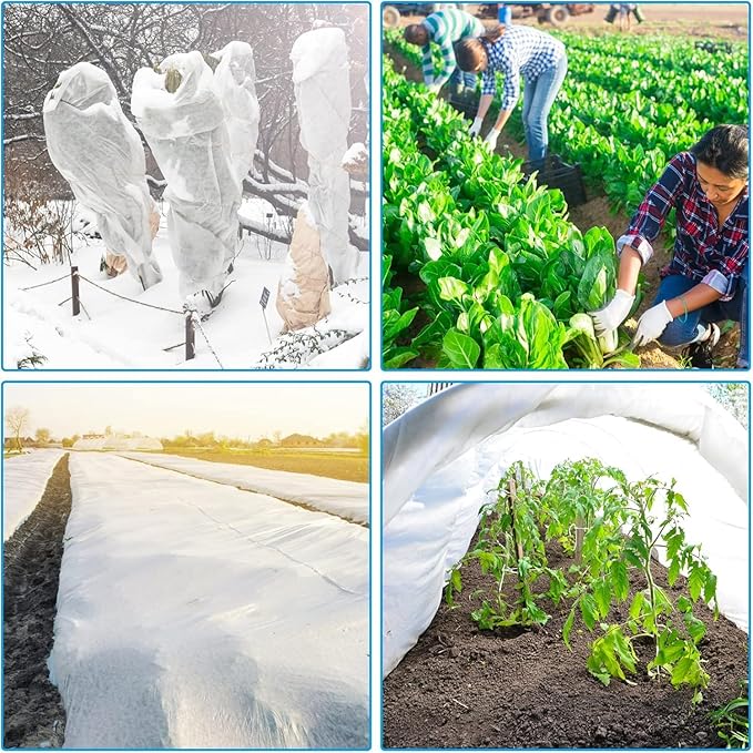 2 Pack Plant Covers Freeze Protection 10 x 30FT 1.2oz Frost Cloths Forst Blankets for Winter Floating Row Cover Frabic Plant Cover for Outdoor Vegetables Garden
