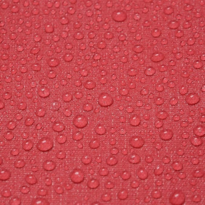 Sattiyrch Upright Christmas Tree Storage Bag,Fits Up to 9 ft Tall Artificial Tree,Heavy Duty 600D Canvas Red Christmas Tree Storage Container with Sleek Zipper and Durable Handles (9 FT)