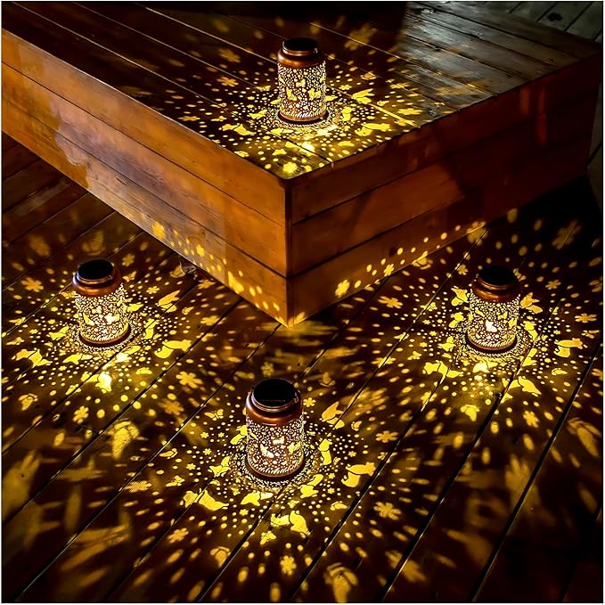 Corgi Dog Solar Lanterns Outdoor Hanging Waterproof Solar Lights Dog Gifts for Women Men Metal Decorative LED Lanterns for Outside, Patio, Landscape, Yard Decor, Garden Decorations