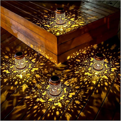 Corgi Dog Solar Lanterns Outdoor Hanging Waterproof Solar Lights Dog Gifts for Women Men Metal Decorative LED Lanterns for Outside, Patio, Landscape, Yard Decor, Garden Decorations