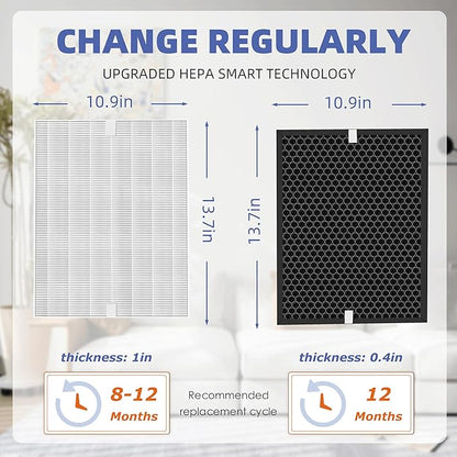 5510 5520 HEPA Air Purifier Filter Q Replacement for Winix Plasmawave Air Purifier,# 1712-0123-00,4 Pack
