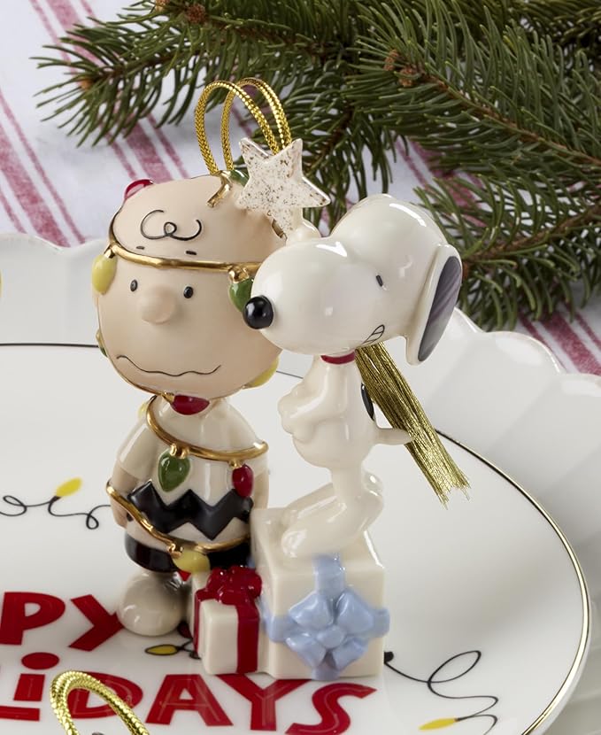 Lenox 897221 Youre a Christmas Tree Charlie Brown Ornament, Christmas, Holiday Decorations