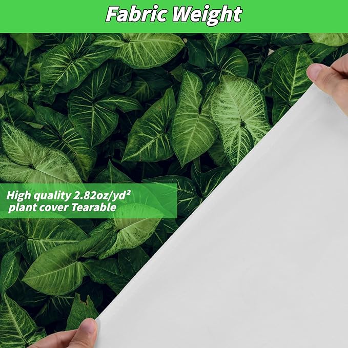 4PCS Large Plant Covers Freeze Protection 2.82oz Reusable Winter Frost Cloth Plant Protection Jacket Cover Bags Frost Blankets for Shrub Trees Outdoor Plants Fruit Tree Potted, 86"W x 95"H