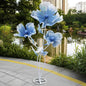 Giant Flowers for Decoration,66.9" Tall Floor Standing Life Size Silk Flower Decor - 3 Large Artificial Flowers with Stand for Wedding Reception, Party Banquet Background, Home Decor