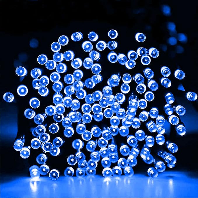 Dazzle Bright 132FT 400 LED Christmas Lights, Christmas String Lights Plug in with 8 Modes, Waterproof Christmas Decorations for Xmas Indoor Outdoor Party Home Tree Decor, Blue