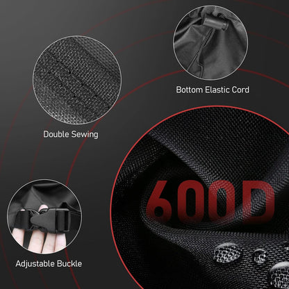 Fire Pit Cover Square 50 Inch - Outdoor Firepit Cover Heavy Duty & Waterproof, 600D Patio Fire Table Cover Large Gas Fire Pit Accessories Fade & Weather Resistant - 50 x 50 x 24 Inch