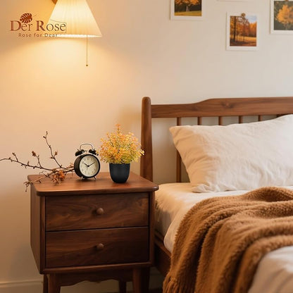 Der Rose Fall Fake Plants 4 Packs Artificial Plants Small Faux Plants Black Bathroom Accessories Fall Decorations for Home Bathroom Home Office Desk Fall Decor Indoor