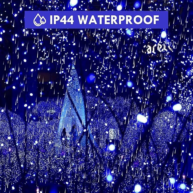 Connectable 240LED 88Ft 13Modes Christmas Lights Outdoor Indoor | Extendable Green Wire Christmas String Lights with Timer | Twinkle Fairy Light Plug in for Xmas Tree Garden Decor Party (Blue)