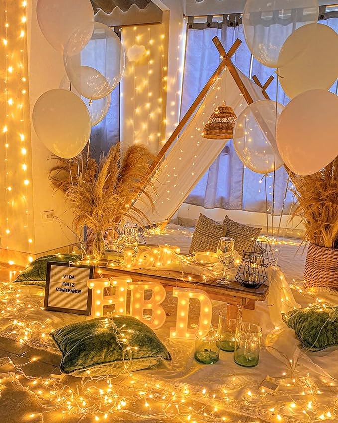 Total 710FT 1800 LED Christmas Lights, 2 Packs 900 LED Outdoor String Waterproof, Timer & Memory, 8 Modes Dimmable Plug in Fairy for Outside Tree Holiday Party Wedding Decor, Warm White