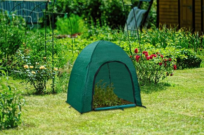 Winter Plant Covers for Snow and Ice Protection Shrub Cover Freeze Protection Plant Tent Protect Outdoor Plant and Potted Plant from Snow Frost Sun and Animal with Zipper Door 22*22*22 (2Packs)