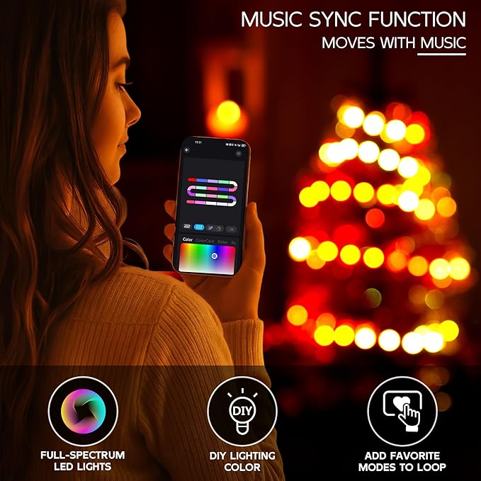 Gold 3ft Christmas Tree with Lights, Small 36inch Artificial Tree Mini Table Top Decorations, Xmas Desk Tree with 80 Colored Lights, 200 Branch, Holiday Decor for Home,Indoor Office Tabletop