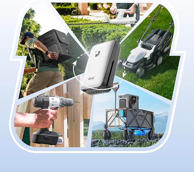 Litheli Electric Snow Shovel Cordless 20V, Brushless Lightweight Battery Powered Snow Blower with 4.0Ah Battery, Easy Snow Removal Tool for Driveways, Sidewalks, Patios and Decks