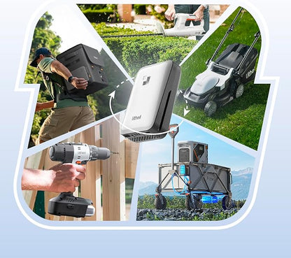 Litheli Electric Snow Shovel Cordless 20V, Brushless Lightweight Battery Powered Snow Blower with 4.0Ah Battery, Easy Snow Removal Tool for Driveways, Sidewalks, Patios and Decks