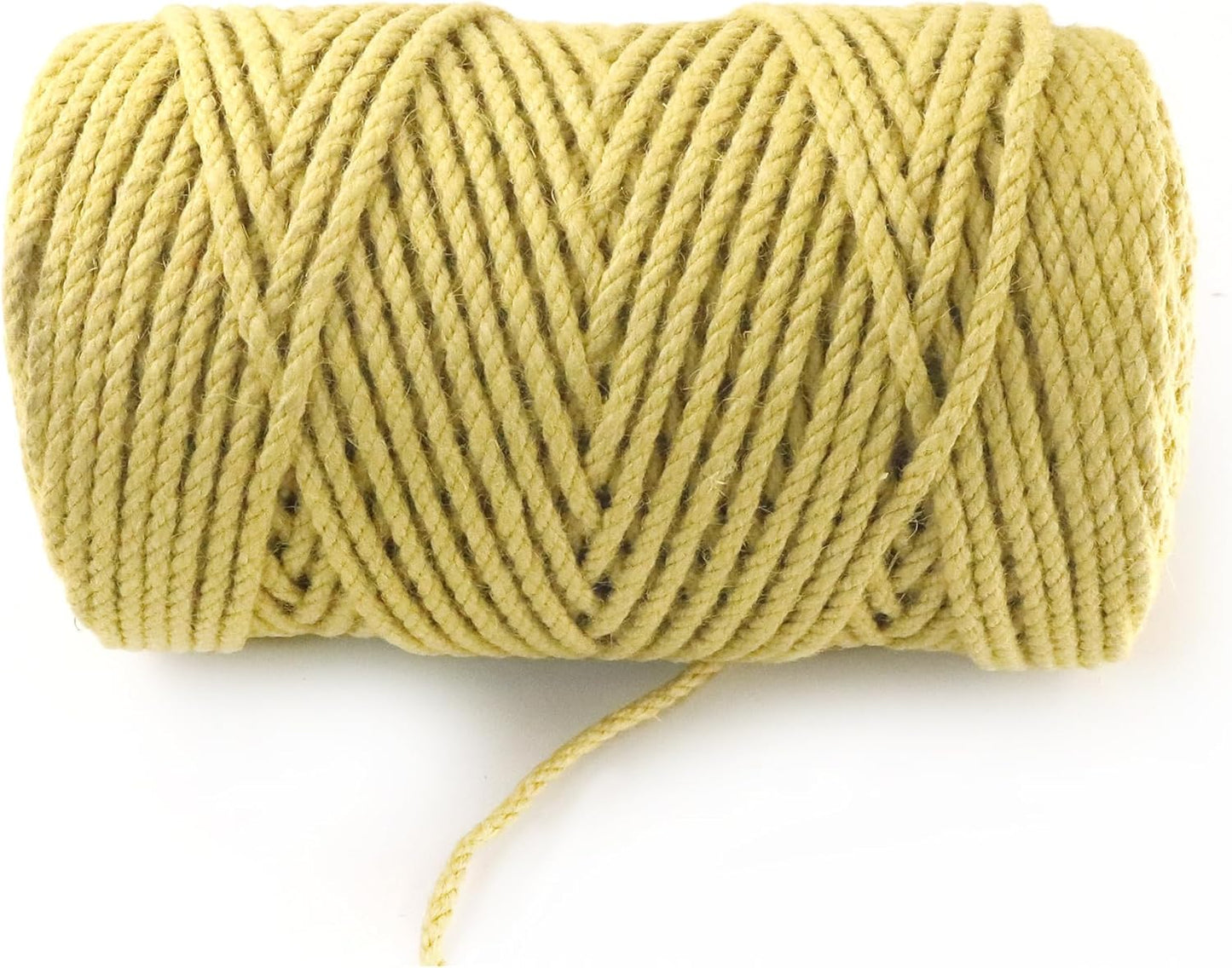 4mm x 200 Feet Yellow Jute Rope, Twine for Gardening Tomato Climbing Plant Tie Floristry Crafts Gift Wrapping Packing Decor