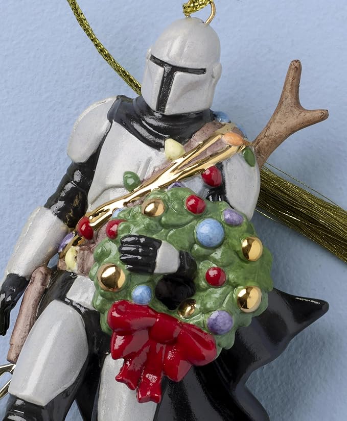 Lenox 897593 Mandalorian Ornament, Christmas, Holiday Decorations