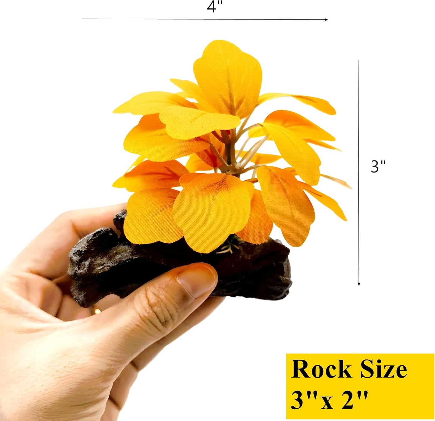 M2cbridge Artificial Fish Tank Plants Silk Aquarium Plastic Plant Aquatic Water Grass Foreground Decor(3PCS Small Colorful)